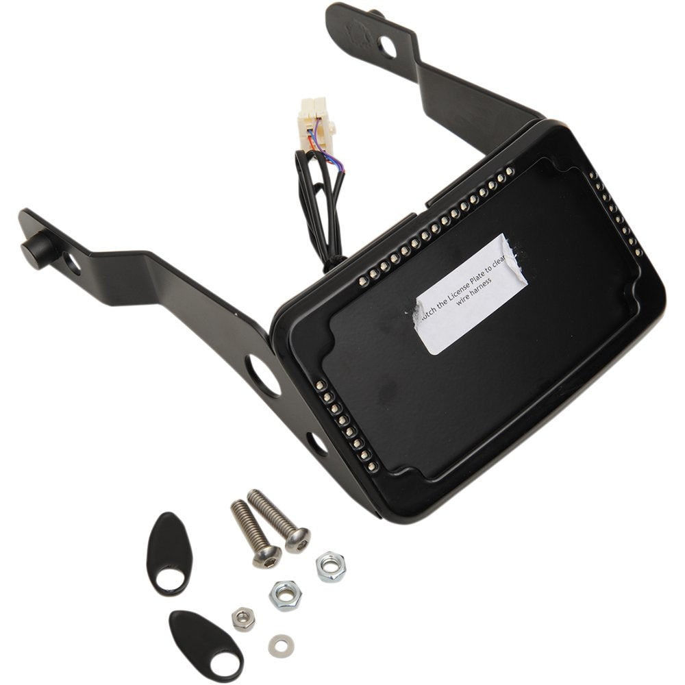 Cycle Visions LP Plate Frame & Mount with Signals - FXDB - Black CV-4650B