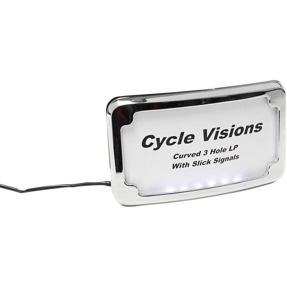 Cycle Visions License Plate Frame - Chrome CV4641