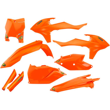 Cycra Body Kit - Powerflow - Fluorescent Orange/White 1CYC-9317-22F