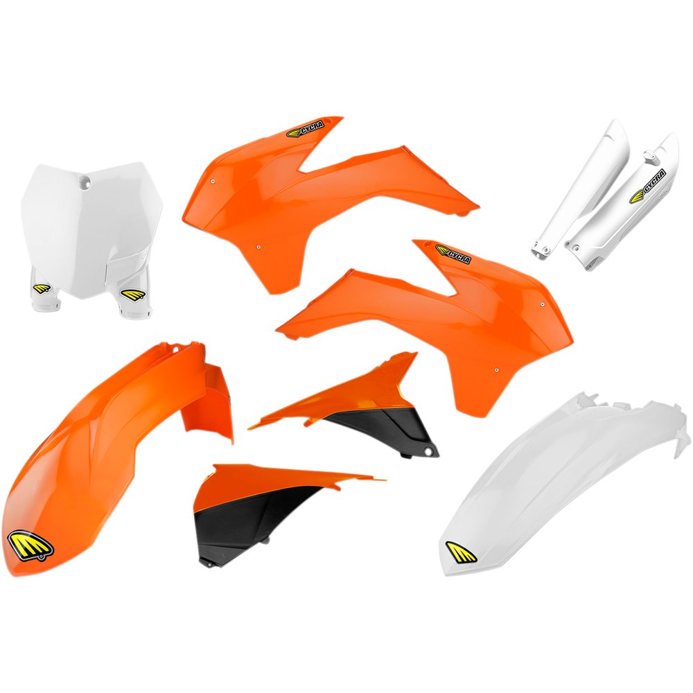 Cycra Body Kit - Powerflow - Orange/White/Black 1CYC-9314-02