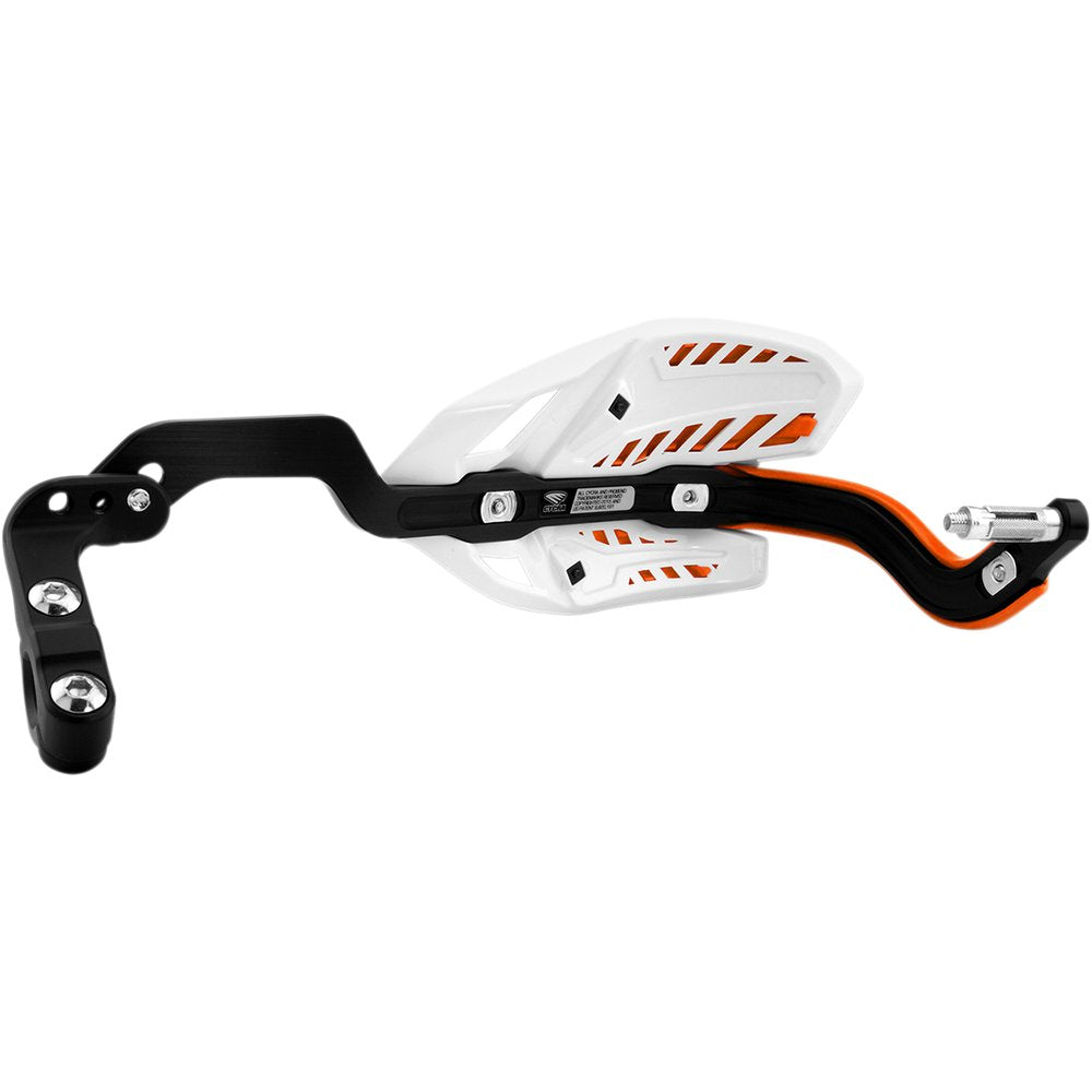 Cycra Ultra Probend CRM Wrap Around Handguards for 1-1/8" Handlebars - White/Orange 1CYC-7408-22X