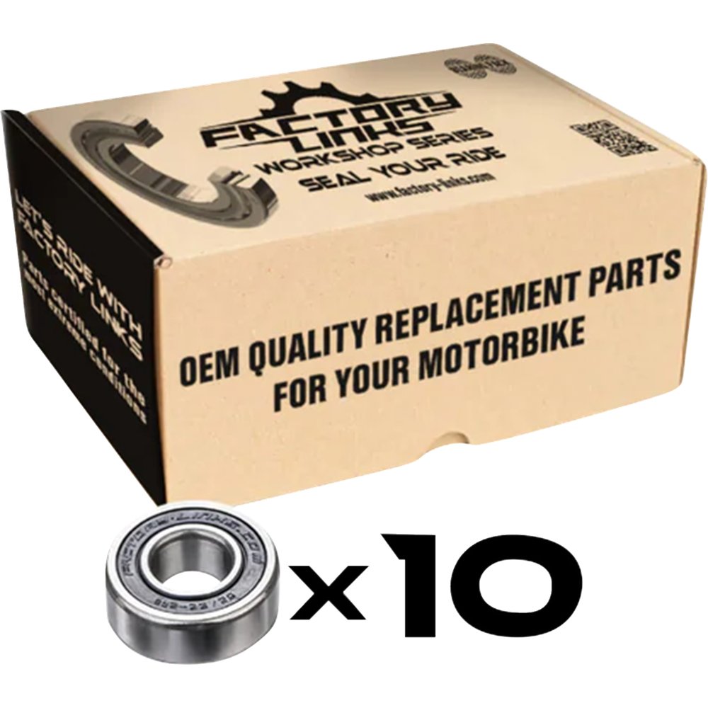 Factory Links Wheel Bearings - Double Seal - 6002 2RS - 15x32x9 - 10 Pack WBE-J-024