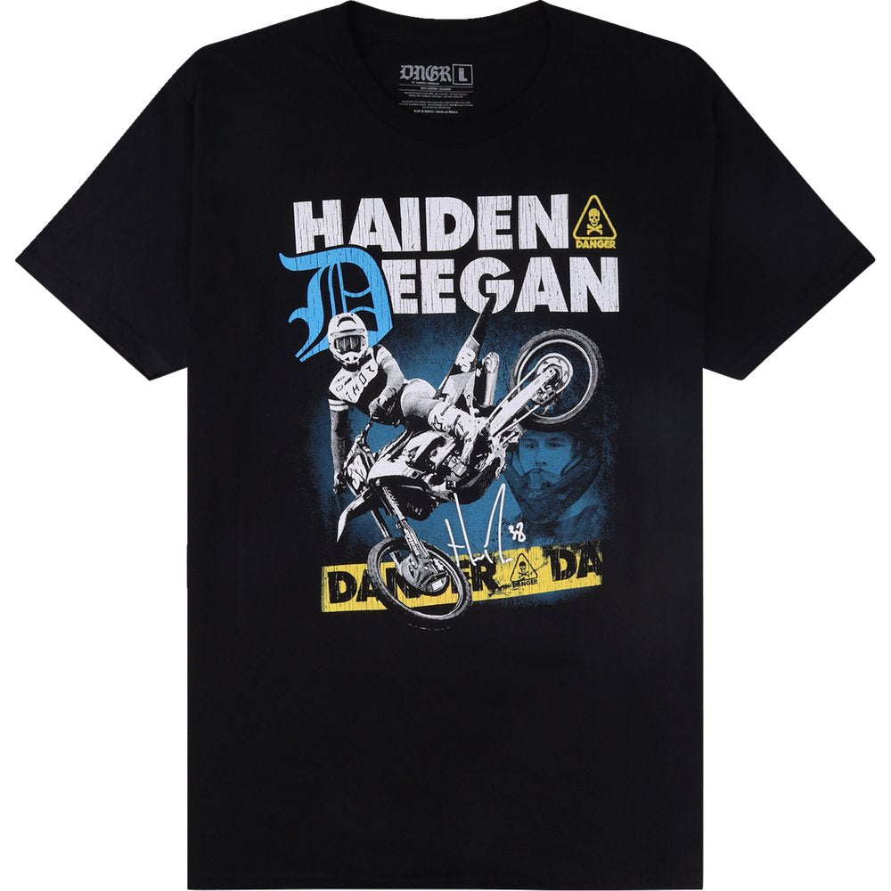 DEEGAN APPAREL Caution T-Shirt - Black - XL DMTSS3023BLKXL