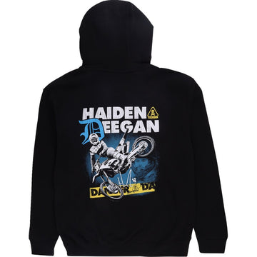 DEEGAN APPAREL Caution Hoodie - Black - Medium DMTFP3010BLKM