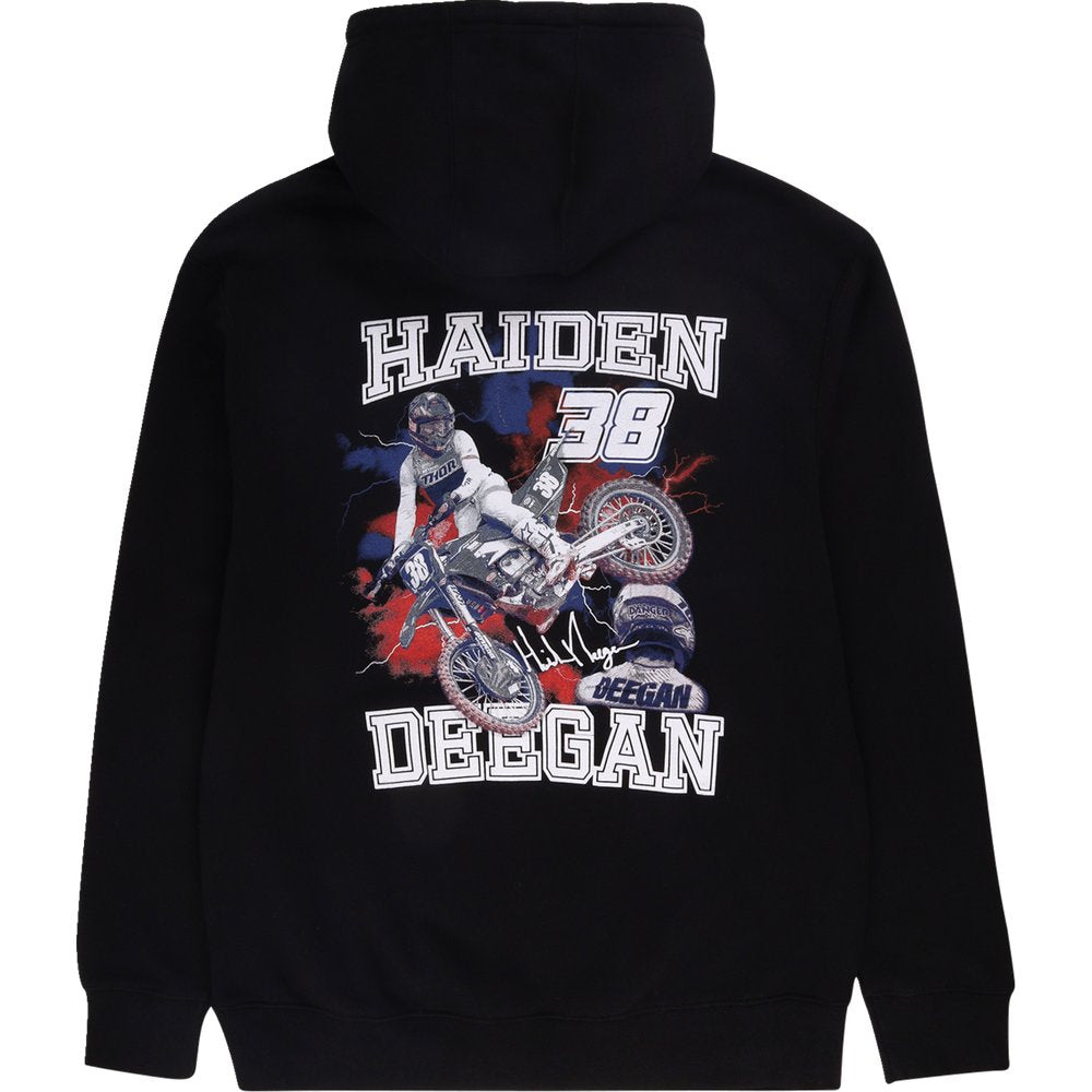 DEEGAN APPAREL 38 Hoodie - Black - 2XL DMTFP3004BLK2XL