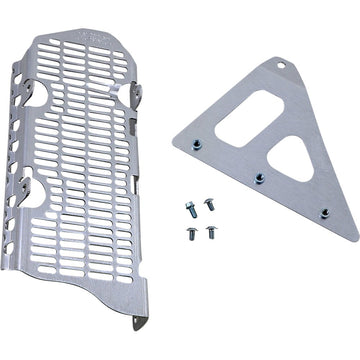 DEVOL Radiator Guard - Brushed Aluminum - Kawasaki 0101-2402
