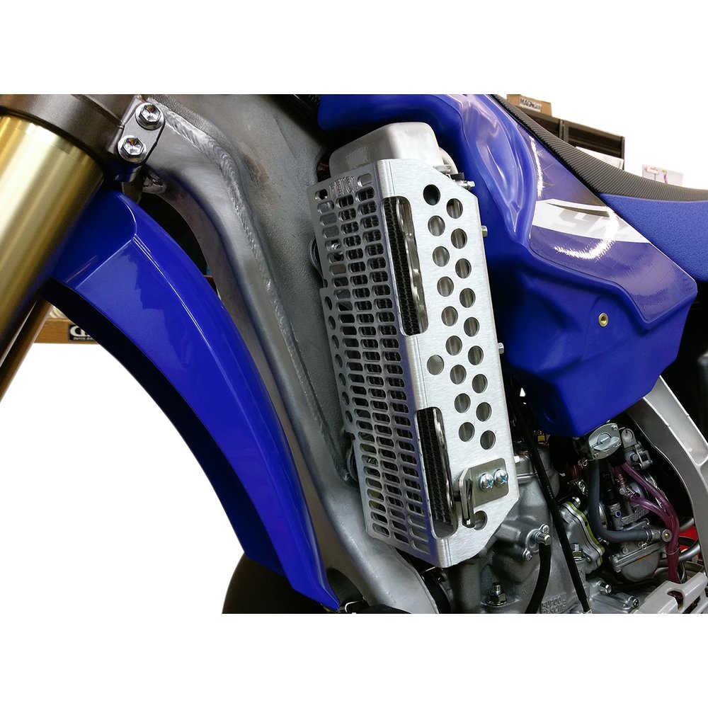 DEVOL Radiator Guards - Brushed Aluminum - Yamaha 0101-5404