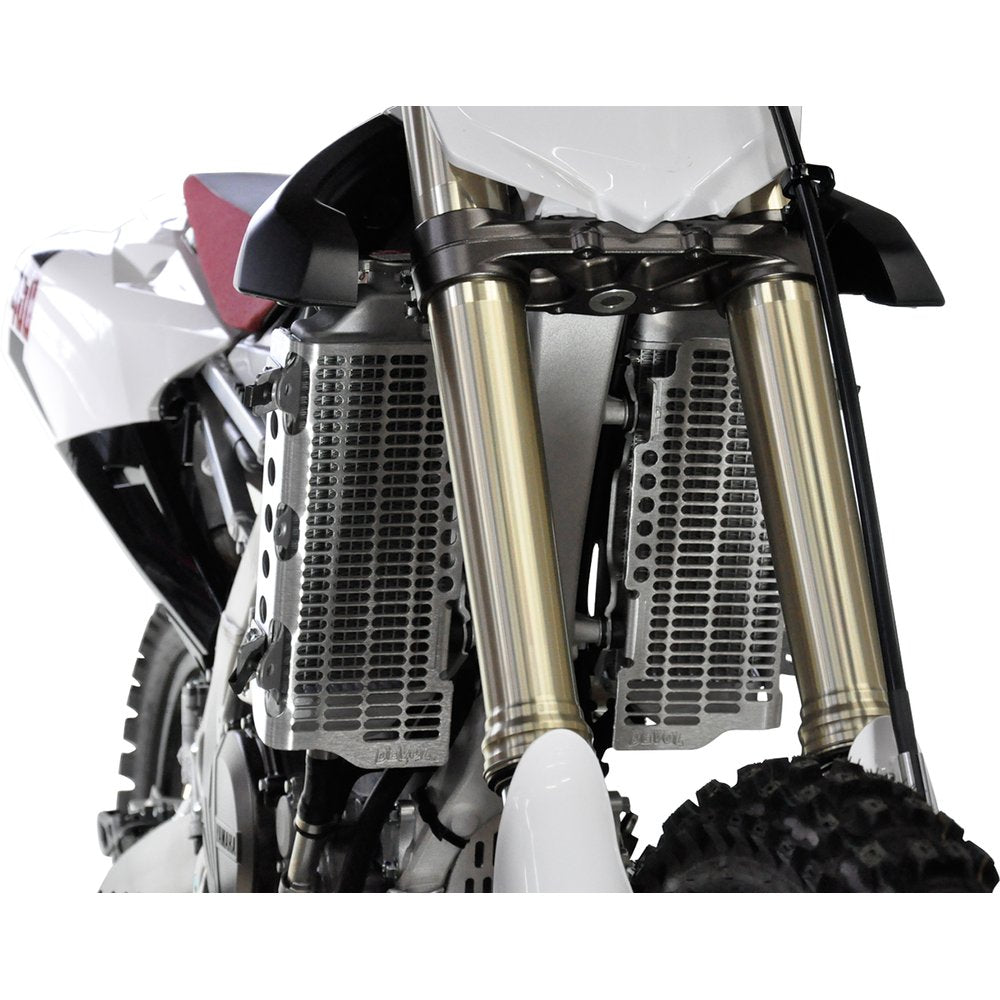 DEVOL Radiator Guards - Brushed Aluminum - Yamaha 0101-5507