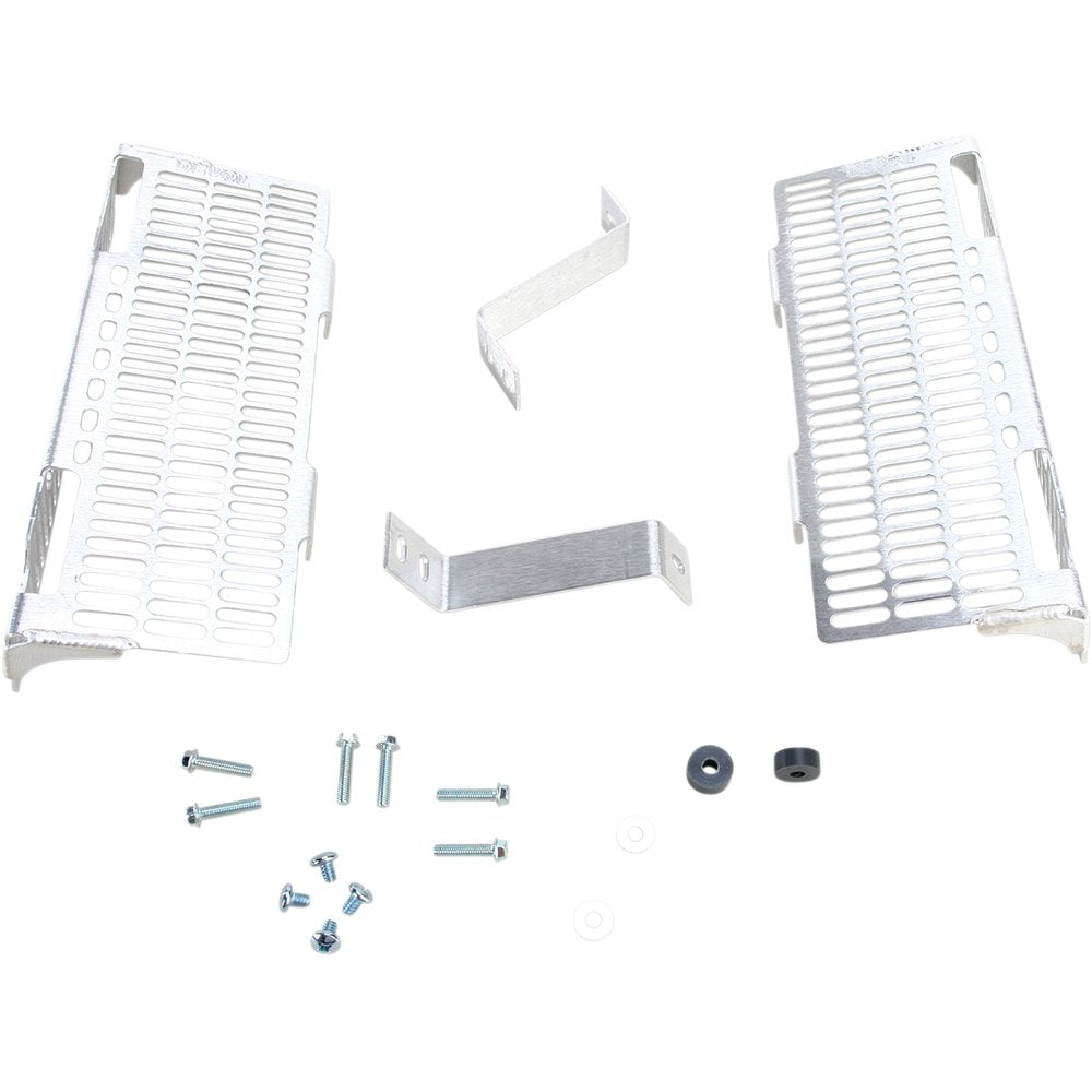 DEVOL Radiator Guards - Brushed Aluminum - Suzuki 0101-4301