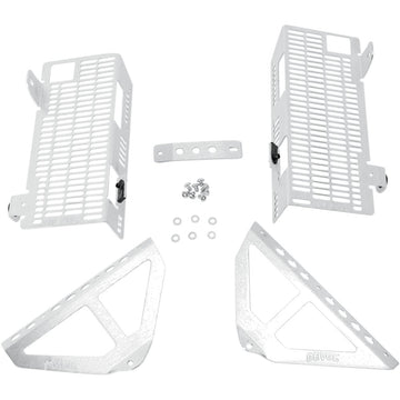 DEVOL Radiator Guards - Brushed Aluminum - Honda 0101-1207