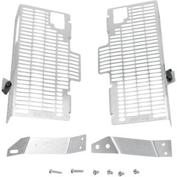 DEVOL Radiator Guards - Brushed Aluminum - Honda 0101-1205