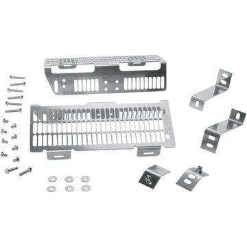 DEVOL Radiator Guards - Brushed Aluminum - Yamaha 0101-5403