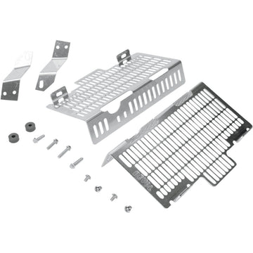 DEVOL Radiator Guards - Brushed Aluminum - Honda 0101-1103