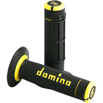 DOMINO Dually Grips - Half Waffle - Black/Yellow A02041C4740A7-1