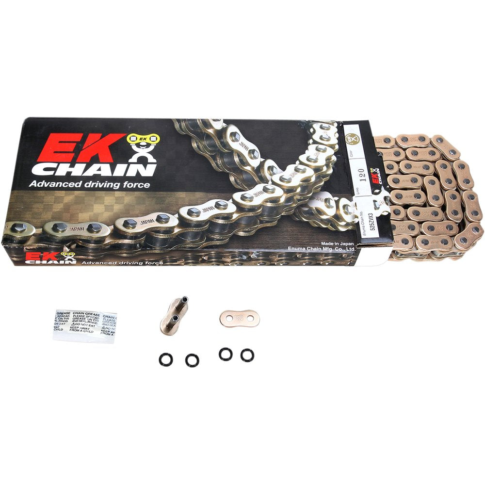 EK 525 ZVX3 - Sportbike Chain - 120 Links - Gold 525ZVX3-120G