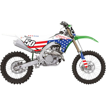 D'COR VISUALS Graphic Kit - USA Kawasaki - KX 250/450 - '24-'25 20-20-201