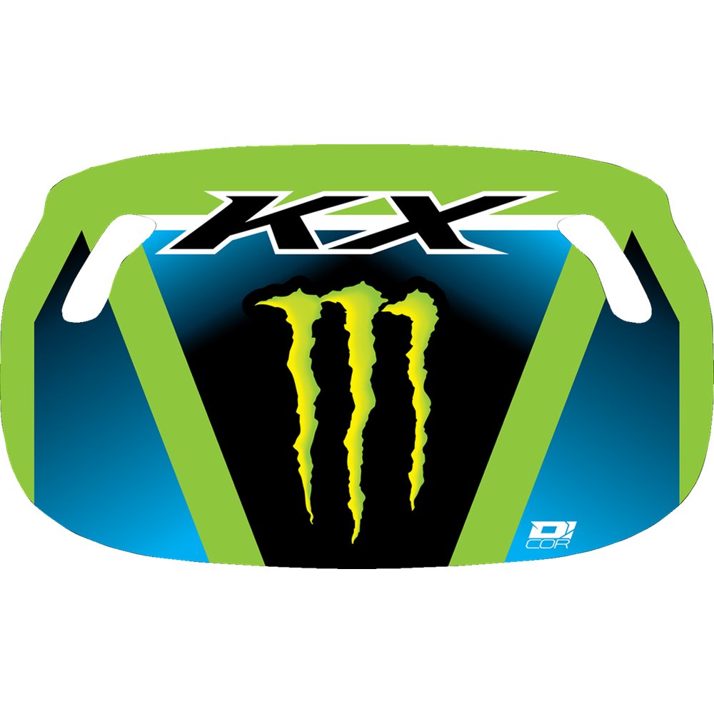 D'COR VISUALS Pit Board - Green/Blue - Monster Energy Logo 60-60-125