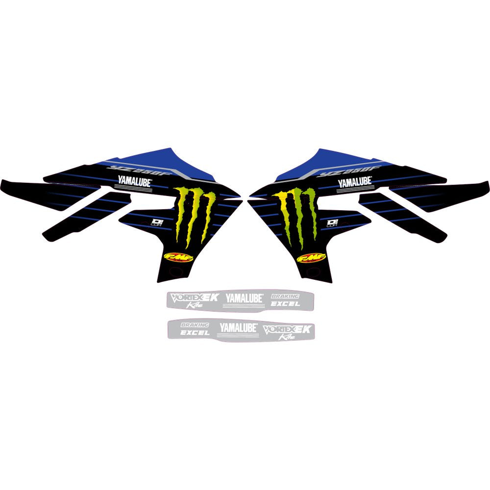 D'COR VISUALS Graphic Kit - '22 Star Yamaha - YZ 250 F '19-'22 10-50-402