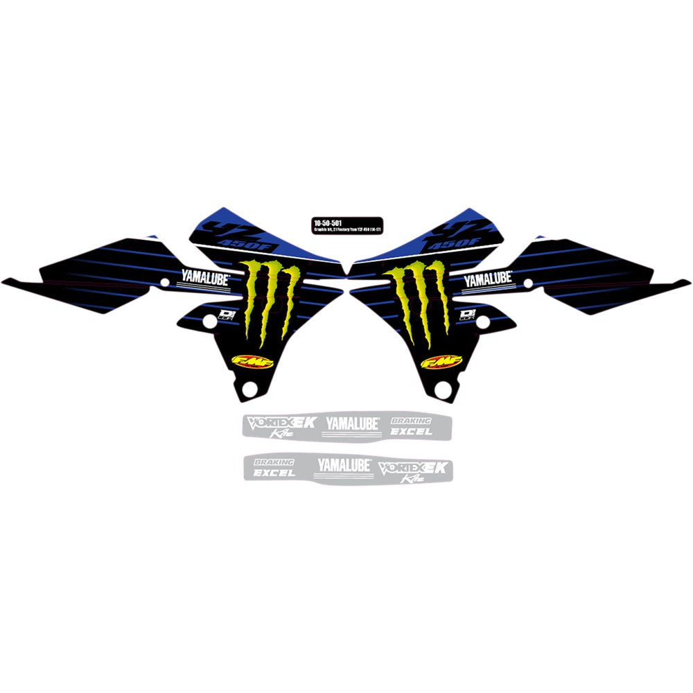 D'COR VISUALS Graphic Kit - '21 Factory Yamaha - YZ 450 F '14-'17 10-50-501