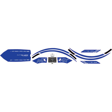 D'COR VISUALS Graphics Kit for Tazer MX - Blue 10-80-100-BL