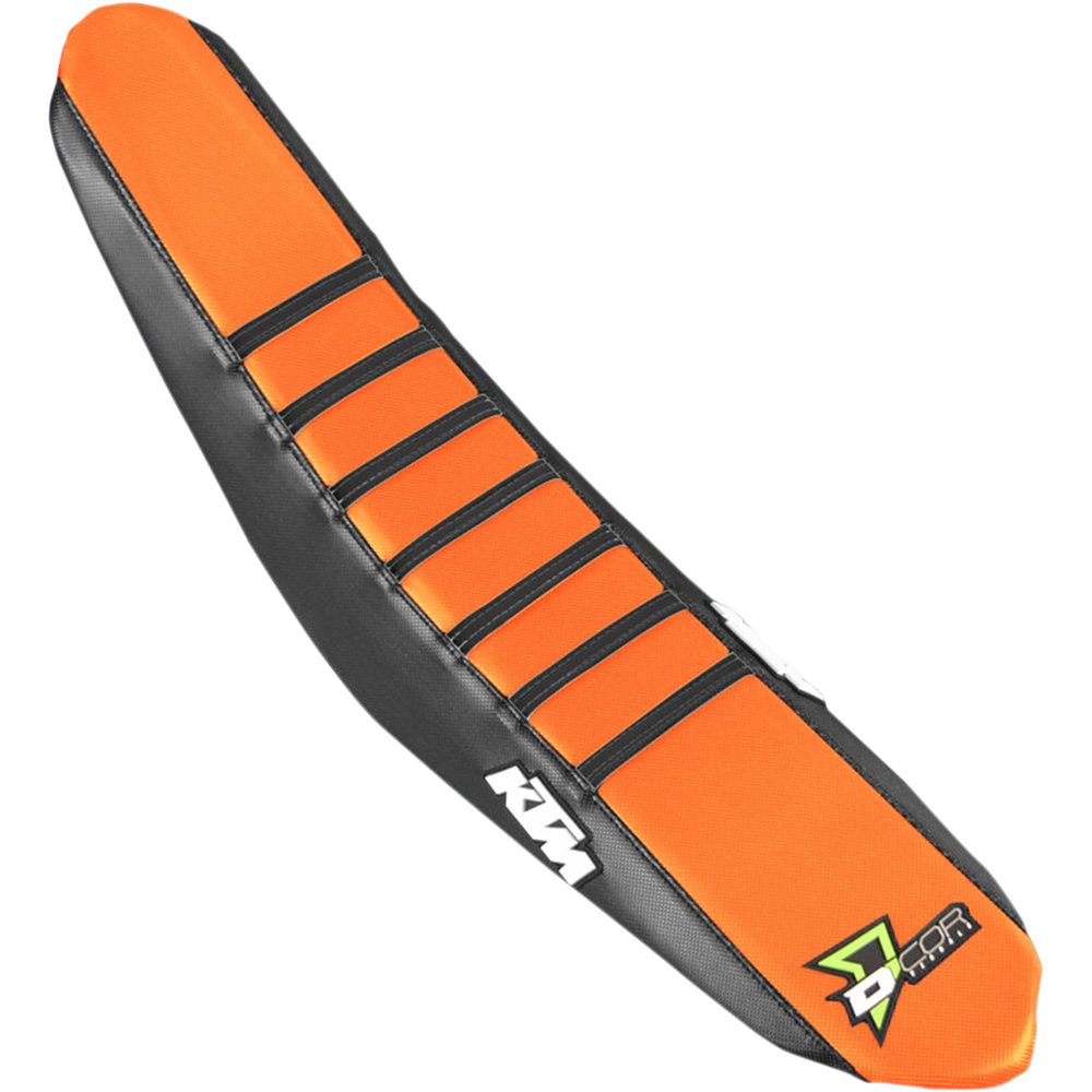 D'COR VISUALS Seat Cover - Black/Orange - SX/F '18-'22 30-30-302