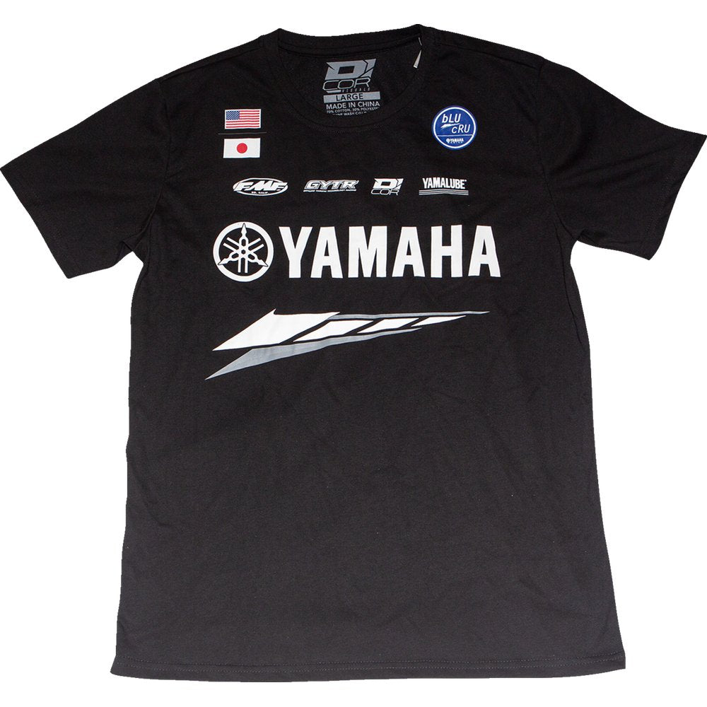 D'COR VISUALS Yamaha Factory T-Shirt - Black - Large 80-126-3