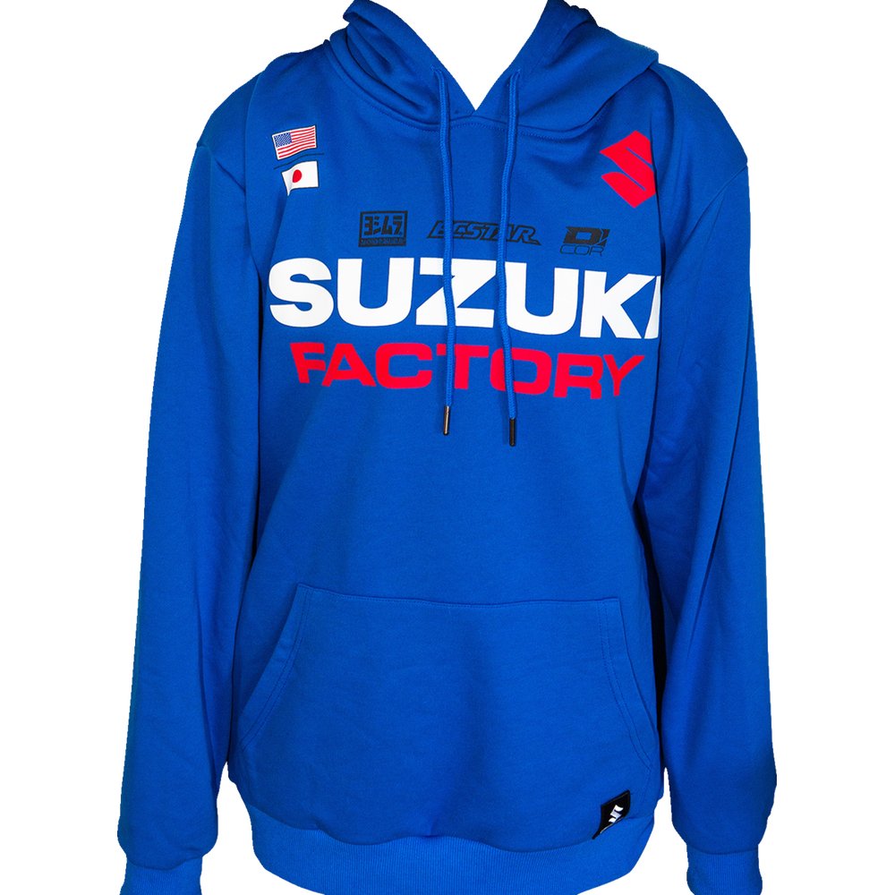 D'COR VISUALS Suzuki Factory Sweatshirt - Blue - Large 85-214-3