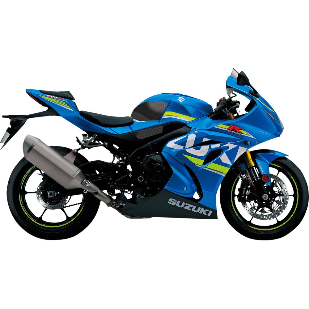 STOMPGRIP Traction Pad Tank Grips - Icon - Black - GSX-R 1000 55-14-0143B