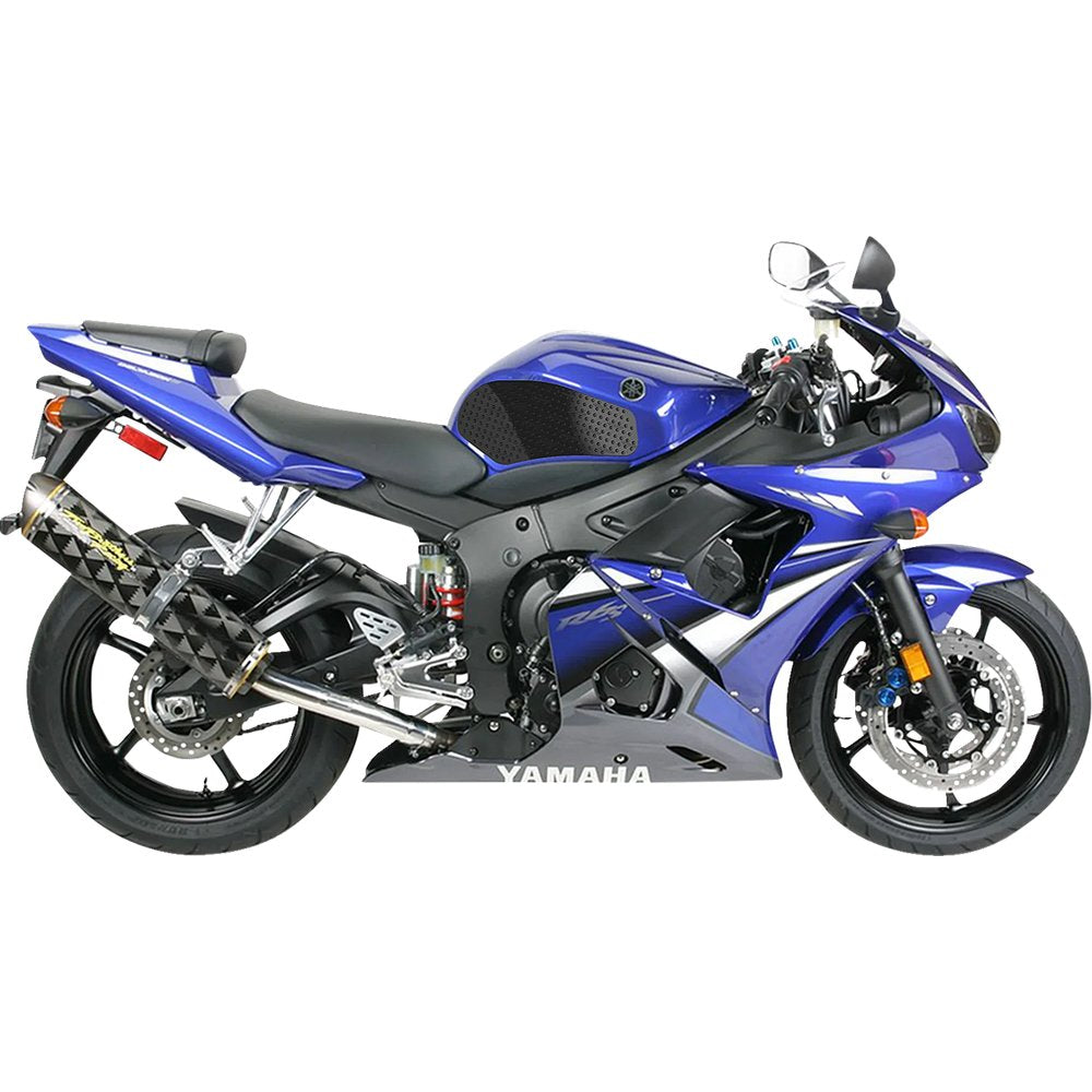 STOMPGRIP Traction Pad Tank Grips - Icon - Black - YZF-R6 55-14-0004B