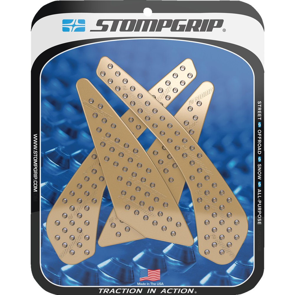 STOMPGRIP Traction Pad Tank Grips - Volcano - Clear - GSX-S 750/Z 55-10-0151C