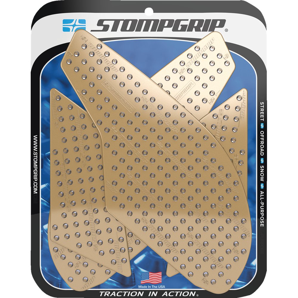 STOMPGRIP Traction Pad Tank Grips - Volcano - Clear - SV 650 55-10-0136C