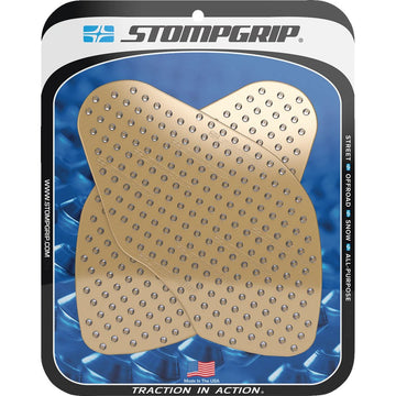 STOMPGRIP Traction Pad Tank Grips - Volcano - Clear - V-Strom 650 XT 55-10-0124-1C