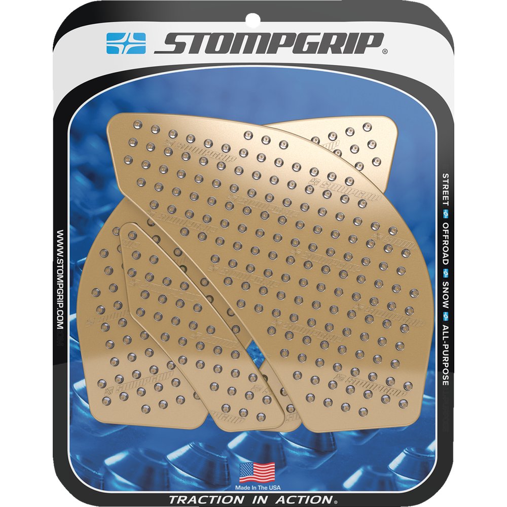STOMPGRIP Traction Pad Tank Grips - Volcano - Clear - Ninja ZX-6R 55-10-0037C