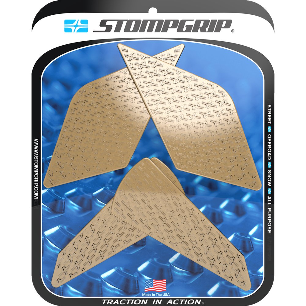 STOMPGRIP Traction Pad Tank Grips - Icon - Clear - Ninja ZX-4RR 55-14-0204C