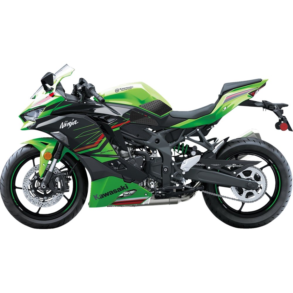 STOMPGRIP Traction Pad Tank Grips - Volcano - Black - Ninja ZX-4R/RR 55-10-0204B