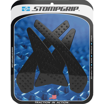STOMPGRIP Traction Pad Tank Grips - Volcano - Black - GSX-S 750/Z 55-10-0151B
