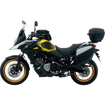 STOMPGRIP Traction Pad Tank Grips - Volcano - Black - V-Strom 650 XT 55-10-0124-1B