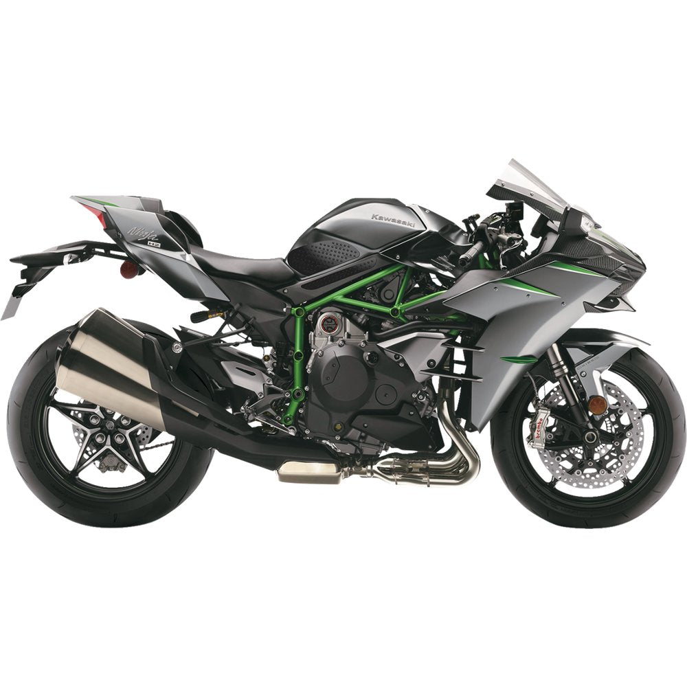 STOMPGRIP Traction Pad Tank Grips - Volcano - Black - Ninja H2 55-10-0108B