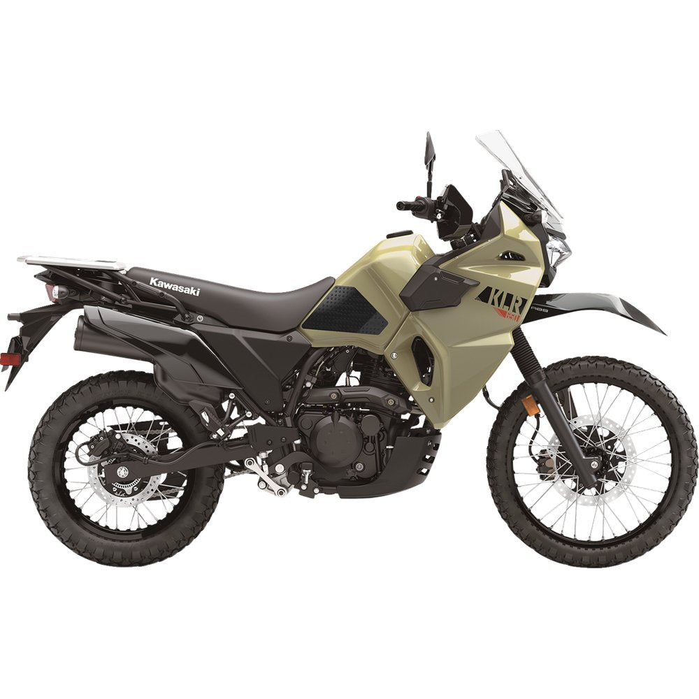 STOMPGRIP Traction Pad Tank Grips - Volcano - Black - KLR 650 55-10-0060-6B