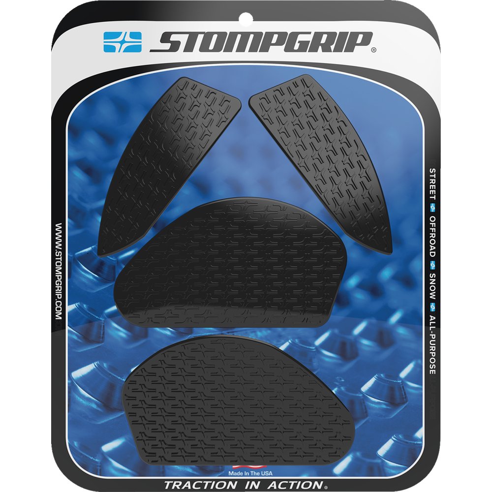 STOMPGRIP Traction Pad Tank Grips - Icon - Black - MT-03 55-14-0205B