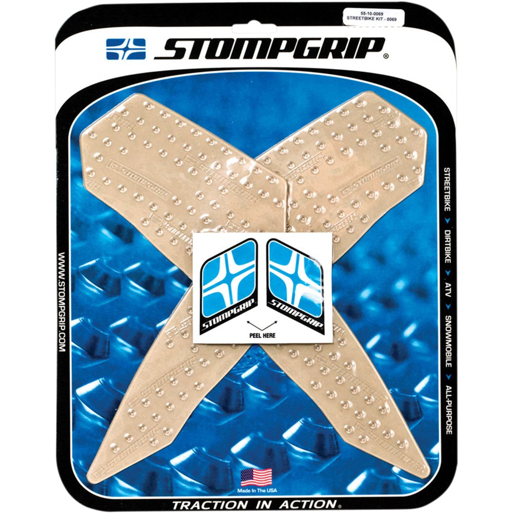STOMPGRIP Traction Pad Tank Grips - Volcano - Clear - Ducati 55-10-0069C