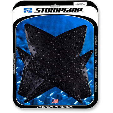 STOMPGRIP Traction Pad Tank Grips - Volcano - Black - YZF-R1/S/M 55-10-0099B