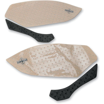 STOMPGRIP Traction Pad Tank Grips - Volcano - Clear/Black - S 1000 RR/ HP4 55-10-0082H