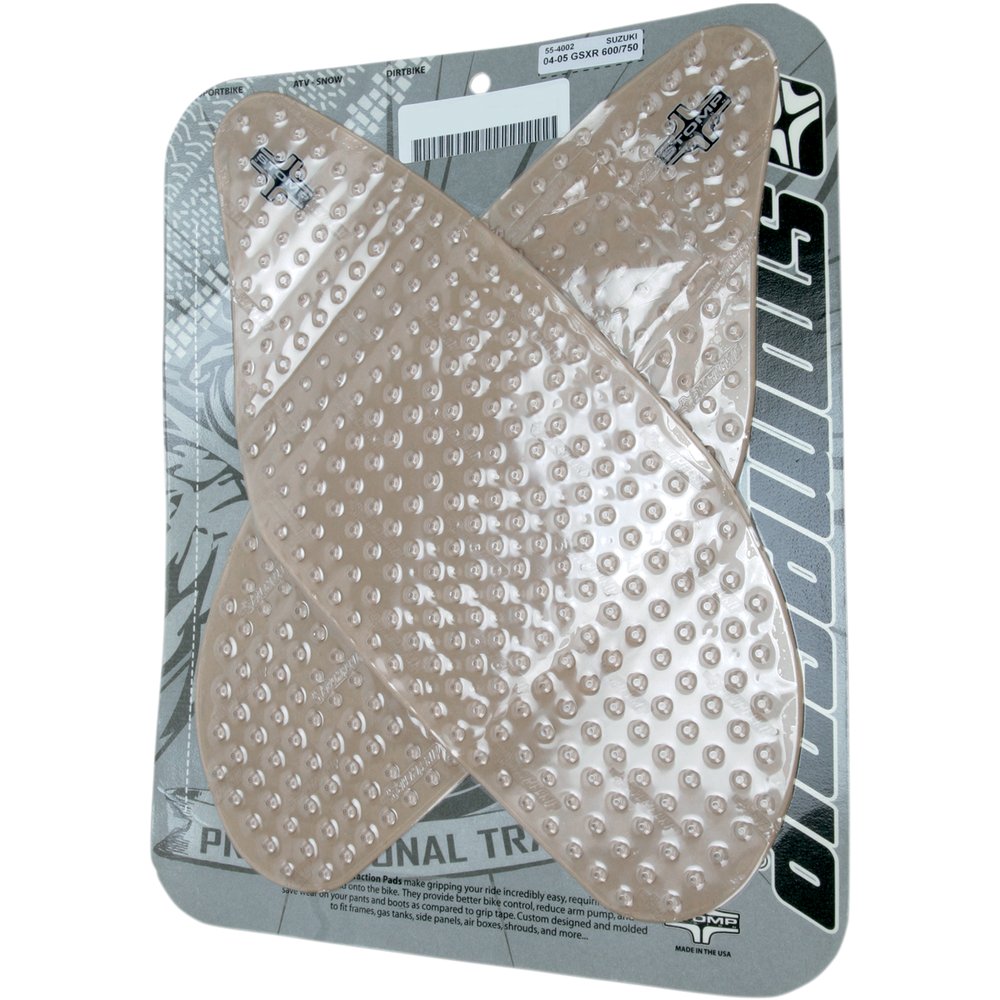 STOMPGRIP Traction Pad Tank Grips - Volcano - Clear - GSX-R 600/750 '04-'05 55-10-0048C