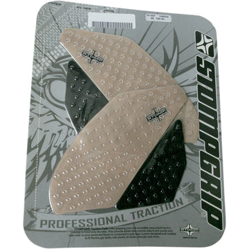 STOMPGRIP Traction Pad Tank Grips - Volcano - Clear/Black - YZF-R1 '09-'14 55-10-0007H