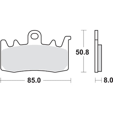 SBS HS Brake Pads - 900HS 900HS