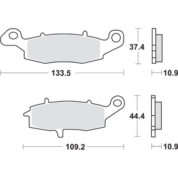 SBS LS Brake Pads - Kawasaki/Suzuki - 886LS 886LS