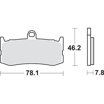 SBS Dual Carbon Brake Pads - Daytona 675 864DC