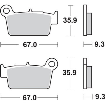 SBS Off-Road Sintered Brake Pads 790SI