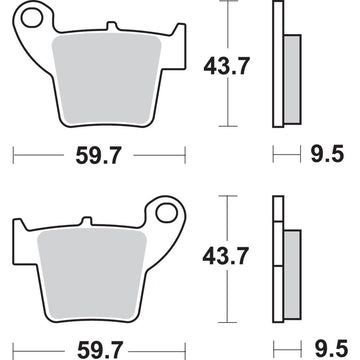 SBS Off-Road Sintered Brake Pads - CR 777SI